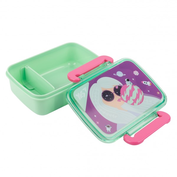 Ланч бокс пласт. "Yes" 420мл Space Girl №707753(12)