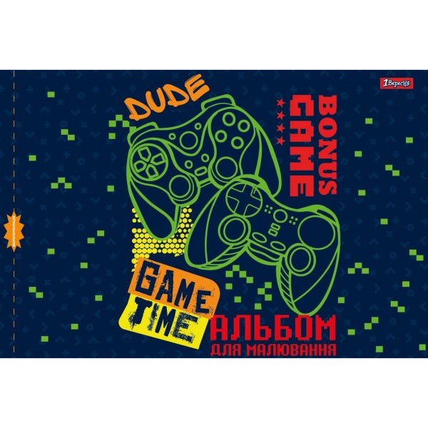 Альбом для малюв. на скобі 28/100 А4 з перфор. (для хлопчиків) №130492/1В/(6)(84)