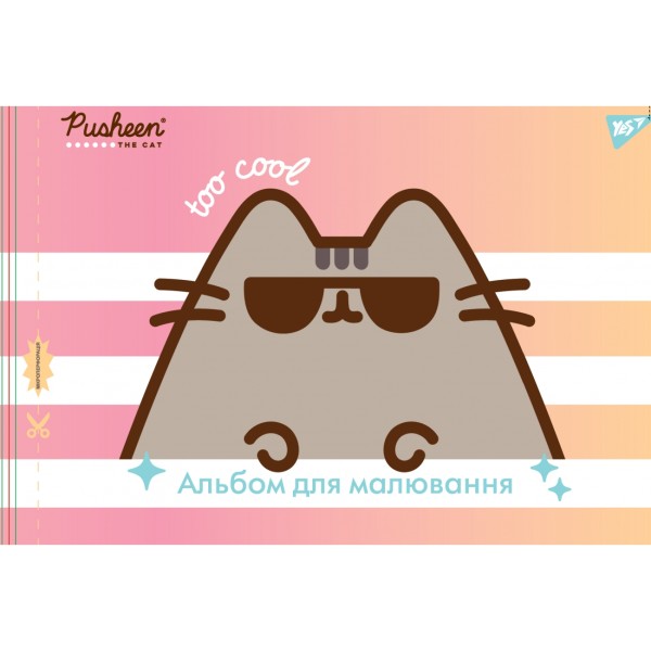 Альбом для малюв. на скобі 28/100 А4 з перфор. (для дівчаток) №130487/Yes/(6)(84)