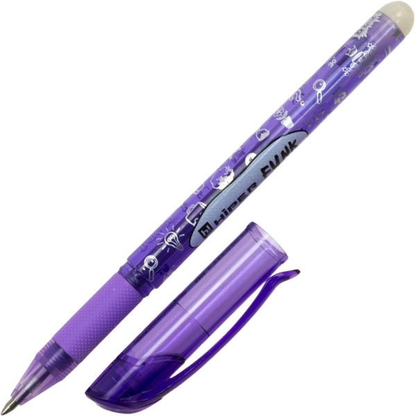  Ручка гелевая Hiper Funk пиши-стирай 0,7 мм фиолетовая (10) №HG-215