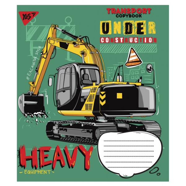 Зошит 12 аркушів лінія 1В Transport (25) (500) №765807  