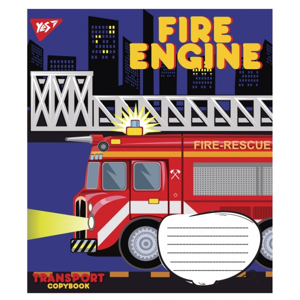 Зошит 12 аркушів лінія 1В Transport (25) (500) №765807  