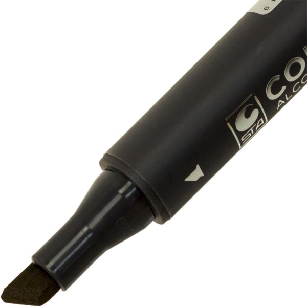 Маркер художественный двусторонний STA темно-желтый (6) 3202-31