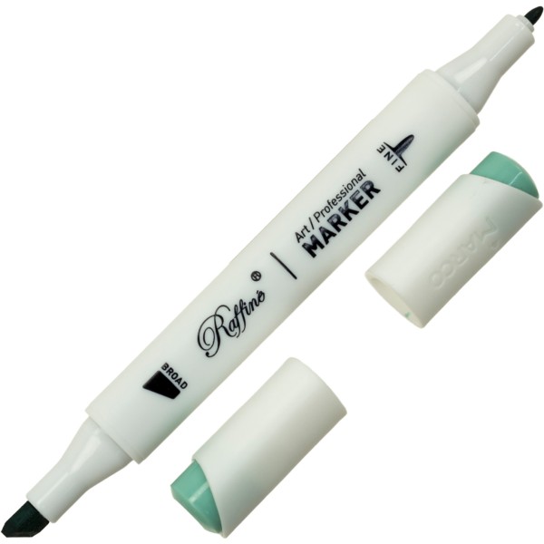 Маркер-скетч двусторонний Marco Dusty jade green (6) №7800-6CD / B922