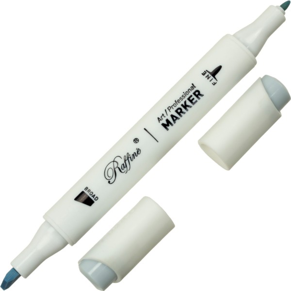 Маркер-скетч двусторонний Marco Blue grey 1 №7800-6CD / BG01