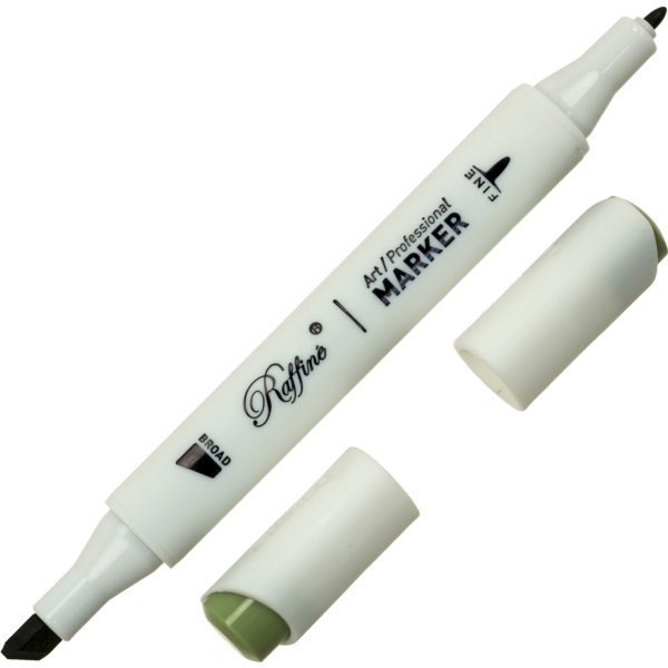 Маркер-скетч двусторонний Marco Fem green №7800-6CD / G832