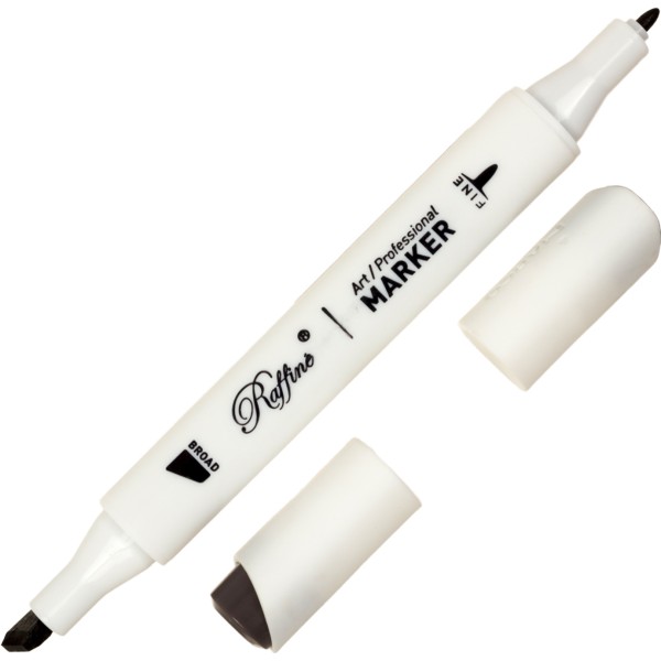 Маркер-скетч двусторонний Marco Warm grey 9 №7800-6CB / WG09