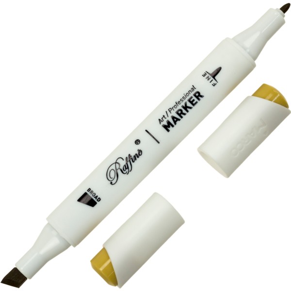 Маркер-скетч двосторонній Marco Dark yellow №7800-6CB/Y325  