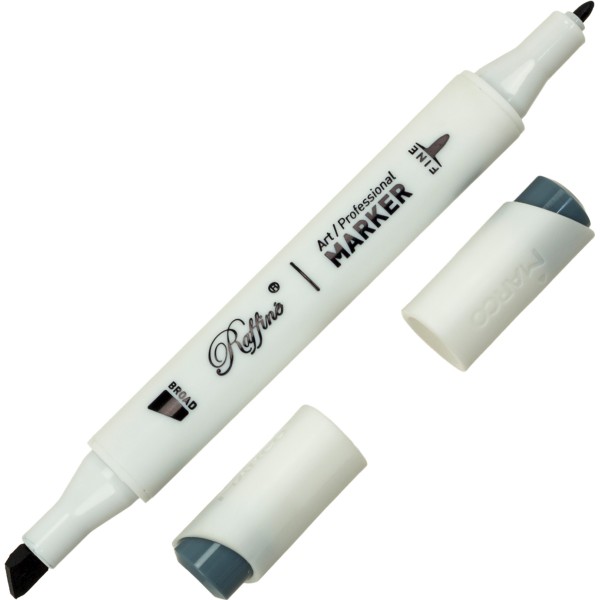  Маркер-скетч двосторонній Marco Blue grey 7 №7800-6CD/BG07