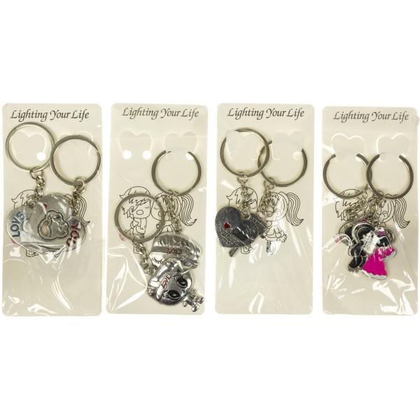  Брелок металлический Love mix(12) №3703