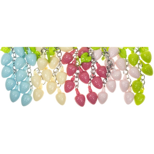 Брелок пластиковий "Полунички" №1139(12)