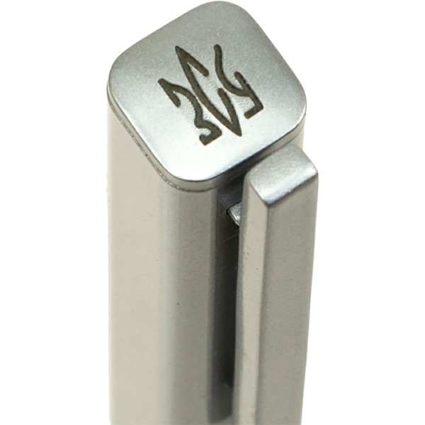 Ручка рол. "Optima" №O10295-1P "Вірю в ЗСУ!" корпус сріблястий квадр.форми