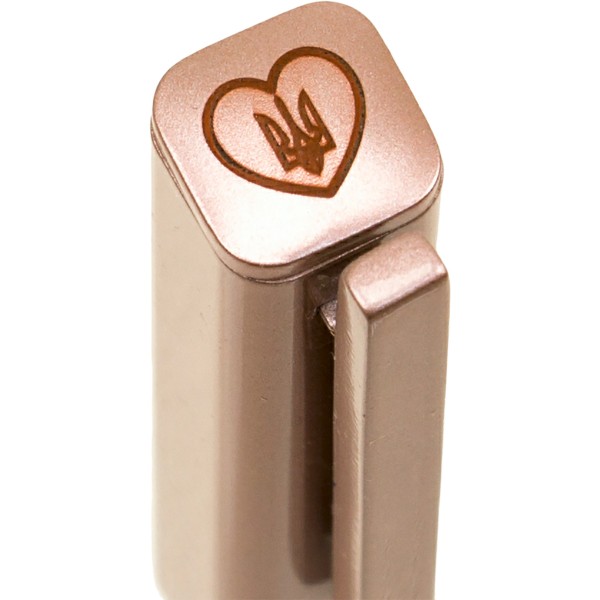 Ручка рол."Optima"№O10296-1P"З Україною в серці/Все будеУкраїна"корпус рожев.зол.квадр.