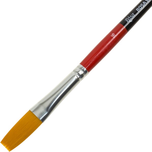 Пензлик худож. "Rosa Studio" синтетика,плоска №16 д.р. №102/18610216(6)