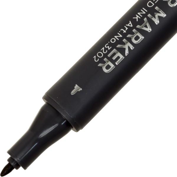 Маркер худож. двостор. "STA" №3202-102 умбра(6)