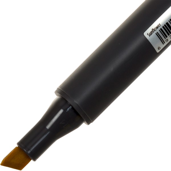 Маркер художественный двусторонний STA желтый подсолнух (6) 3202-44