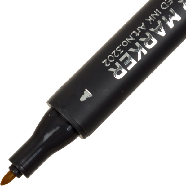 Маркер художественный двусторонний STA желтый подсолнух (6) 3202-44