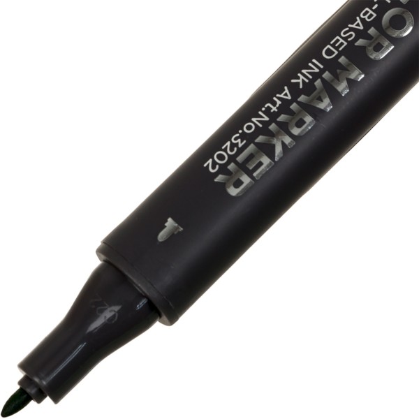 Маркер художественный двусторонний STA ярко-зеленый (6) 3202-46