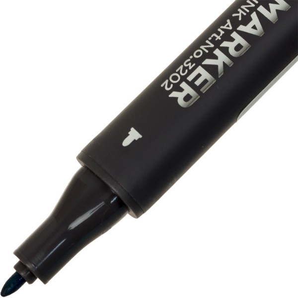 Маркер худож. двостор. "STA" №3202-65 індіго(6)