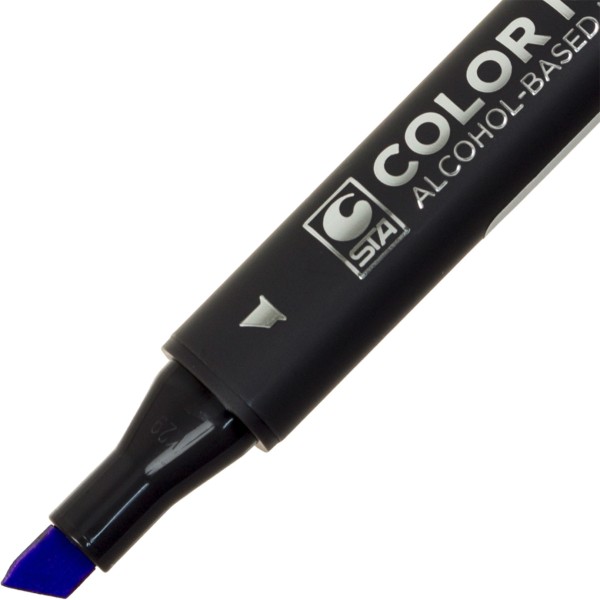 Маркер худож. двостор. "STA" №3202-75 темн.-фіолетовий(6)