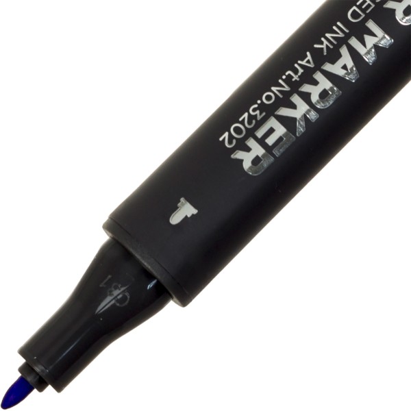 Маркер худож. двостор. "STA" №3202-75 темн.-фіолетовий(6)