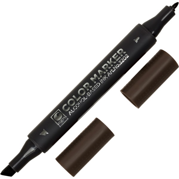 Маркер худож. двостор. "STA" №3202-98 горіх коричневий(6)