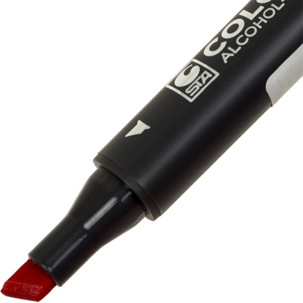 Маркер худож. двостор. "STA" №3202-12 коралово-червоний