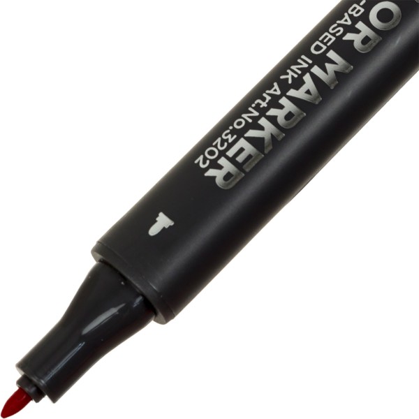 Маркер худож. двостор. "STA" №3202-12 коралово-червоний