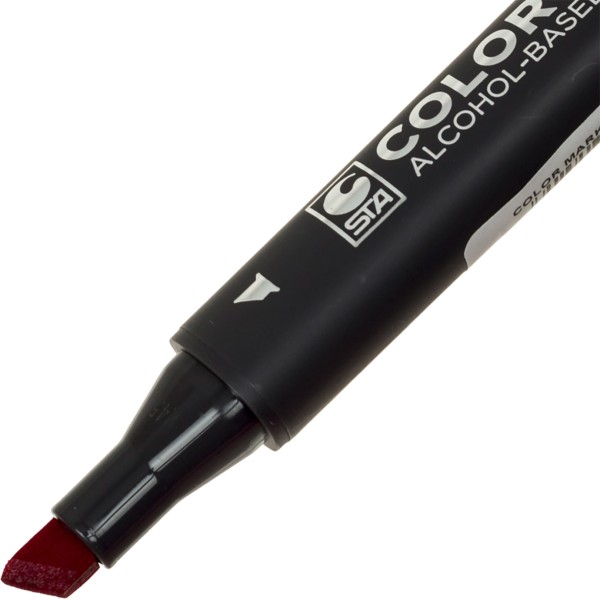 Маркер худож. двостор. "STA" №3202-5 вишнево-рожевий