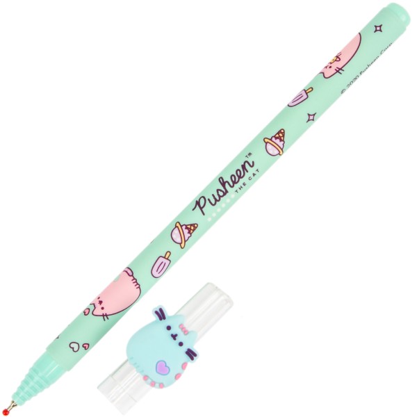 Ручка масляная шариковая Yes Pusheen 0,7 синяя (36) 412079