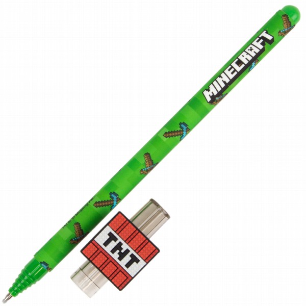 Ручка гел. "Yes" №420378 Minecraft "пиши-стирай" 0,5мм синя(36)