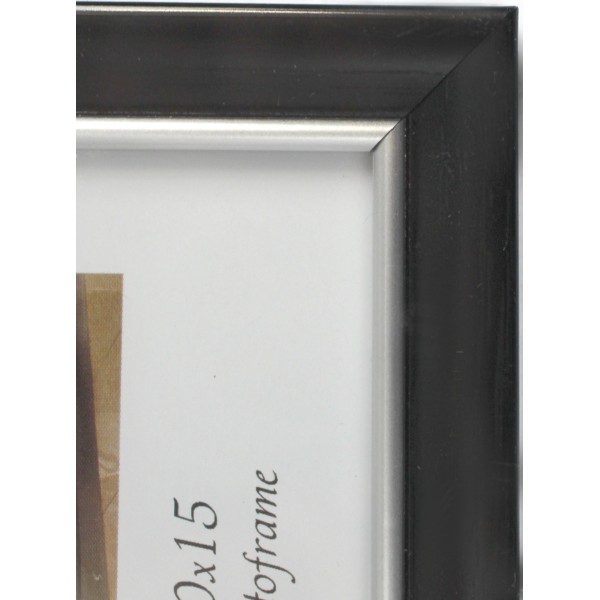 Фоторамка "Elite" 10х15 №MK-118 чорна,срібна оторочка(23)