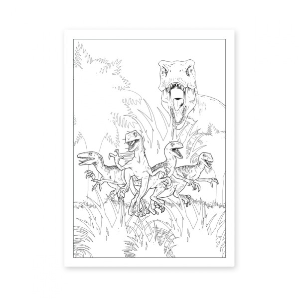 Розмальовка А4 "Jurassic park" 12стор. №742916 /Yes/(100)