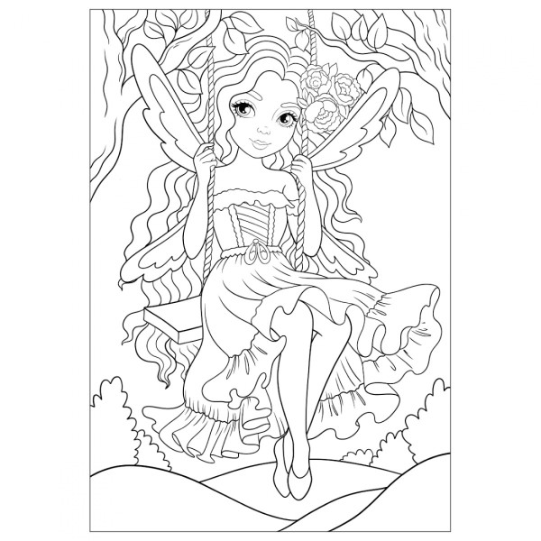 Розмальовка А4 "Чарівні феї" 12стор. №743052/1В/(100)