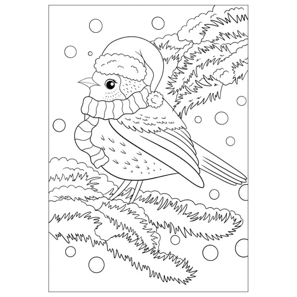 Розмальовка А4 "Зимова казка" 12стор. №743054/1В/(100)