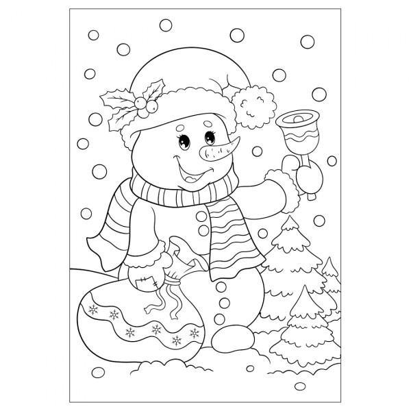 Розмальовка А4 "Зимова казка" 12стор. №743054/1В/(100)