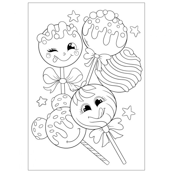 Розмальовка А4 "Смаколики" 12стор. №743056/1В/(100)