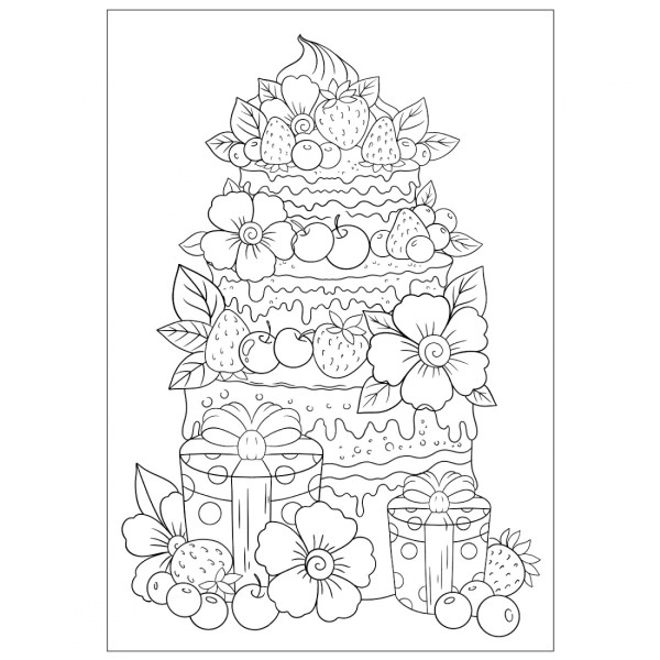 Розмальовка А4 "Смаколики" 12стор. №743056/1В/(100)