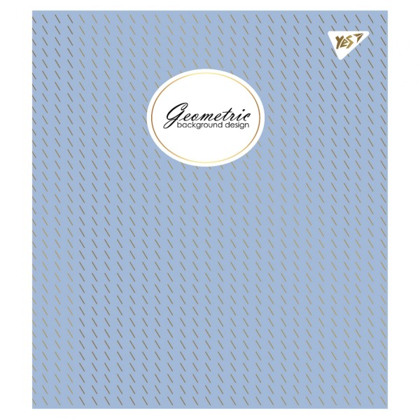 Зошит А5 YES 18арк. кліт. мат. ВДЛ+ УФ-спл+Pantone Gold "Geometric" №766819(10)(200)