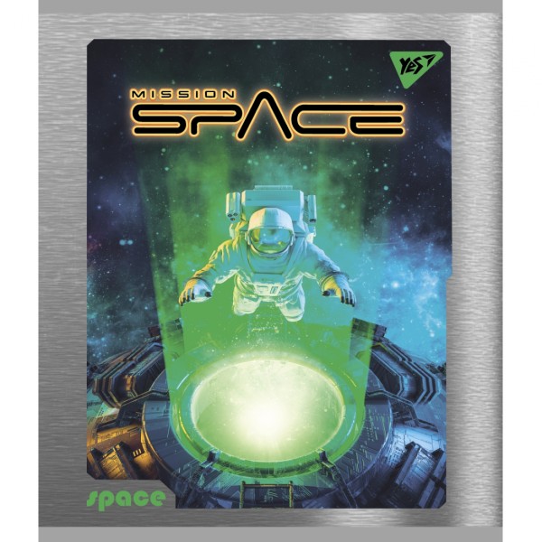 Зошит А5 YES 48арк. кліт. мат. ВДЛ+УФ-виб.+мікроембосінг "Space" №766864(5)(100)