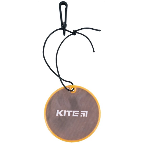 Підвіска м'яка світловідбиваюча "Kite" кругла, персикова №K23-110-2(24)
