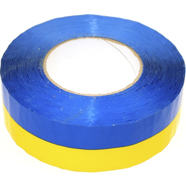 Стрічка клейка пакув. "Optima" 48ммх300м жовто-блакитна №O45378(1)(30)