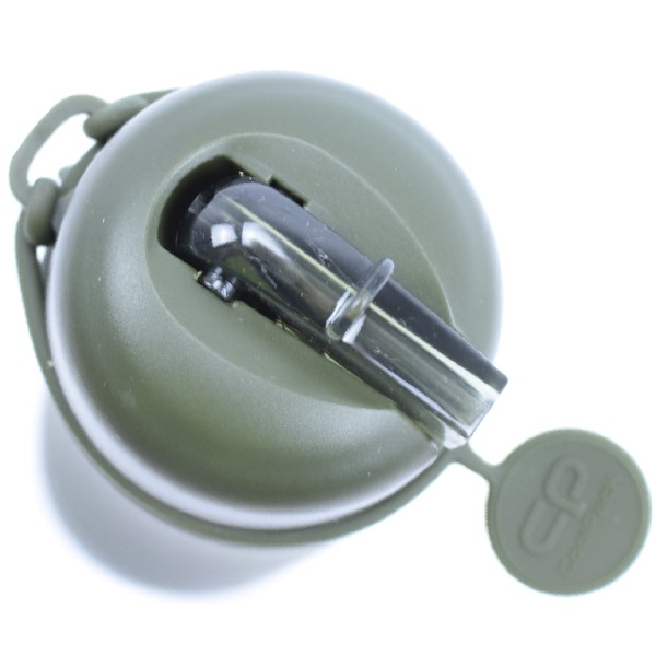 Пляшка для води силікон. Pump 600мл оливкова №Z14640