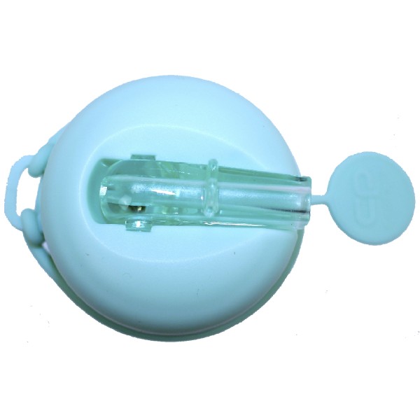 Пляшка для води силікон. Pump 600мл пудрово-м'ятний №Z14645