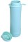 Пляшка для води силікон. Pump 600мл пудрово-м'ятний №Z14645