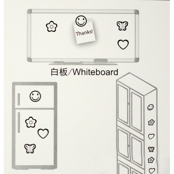 Магніти "Метелик" №15-12/HN6607/921450 3см(8шт)(72)(288)