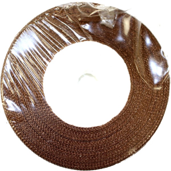 Стрічка атлас 0,5см/22м (шоколадна)(10)