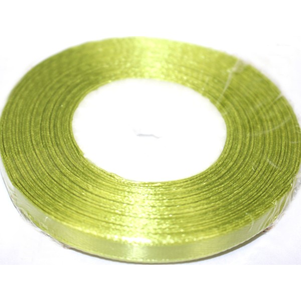 Стрічка атлас 0,5см/22м (оливкова)(10)