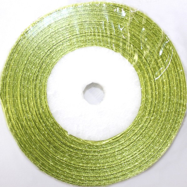 Стрічка атлас 0,5см/22м (оливкова)(10)