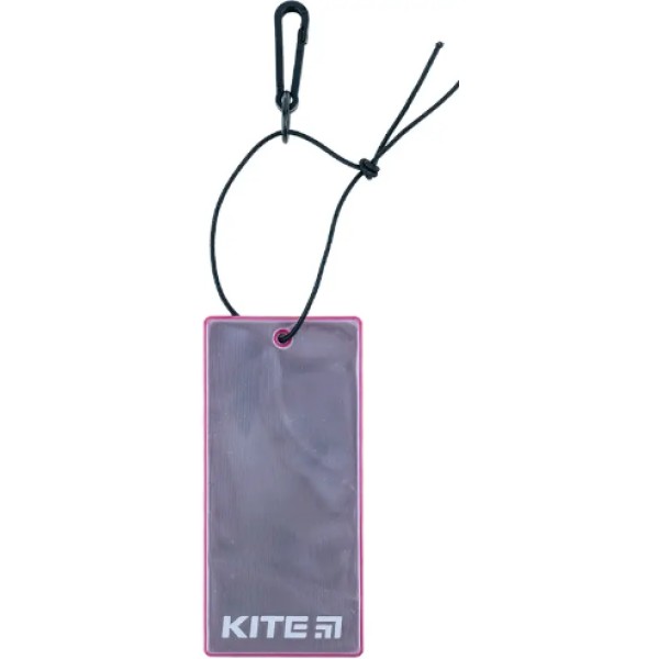 Підвіска м'яка світловідбиваюча "Kite" прямокутна, бузкова №K23-109-4(24)